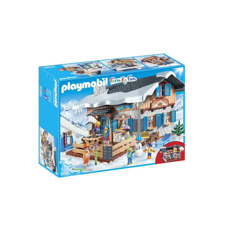 PLAYMOBIL - Chalet et Skieurs