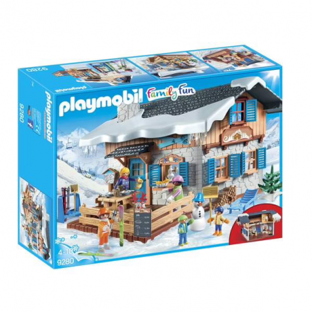 PLAYMOBIL - Chalet et Skieurs